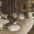 Эдгар Дега - Репетиция балета на сцене